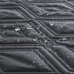 housse canapé polyestère motif géométrique gris moderne imperméable lavage machine 90x160cm 90x210cm