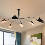 suspension lampe moderne noir métal têtes têtes ampoules câbles 90 260v 249 2000lm