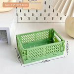 caisse rangement pliante plastique moderne orange jaune gris vert rose violet grille ventilation clips