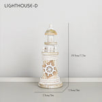 décoration murale marine phare bateau maison figurines poissons livres bois nautique ancres textures