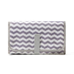 tapis changement portable bébé motif animalier blanc gris bleu