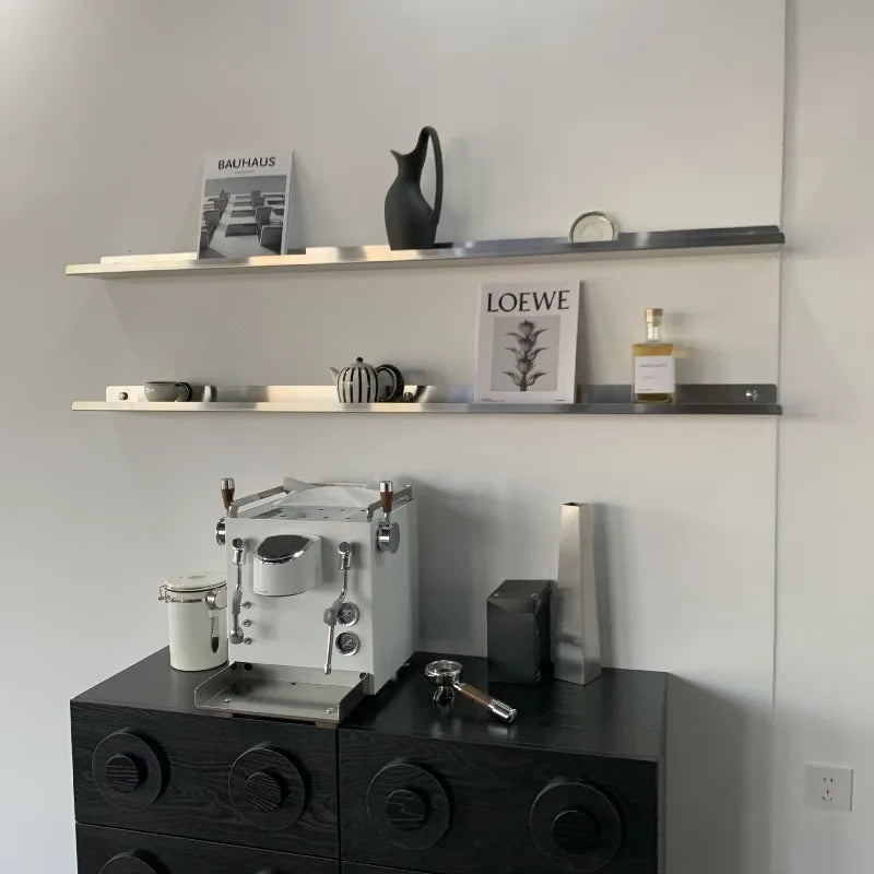 présentoir mural moderne machine blanc support vis fixé tasse tamper
