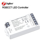 contrôleur led zigbee 3.0 wifi rgb rgbcct bande lumière ajustement luminosité télécommande application mobile