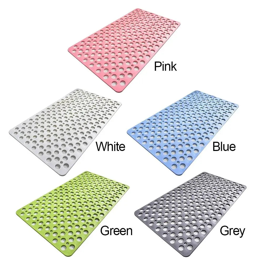 tapis bain anti dérapant rose blanc bleu vert gris moderne pores circulaires