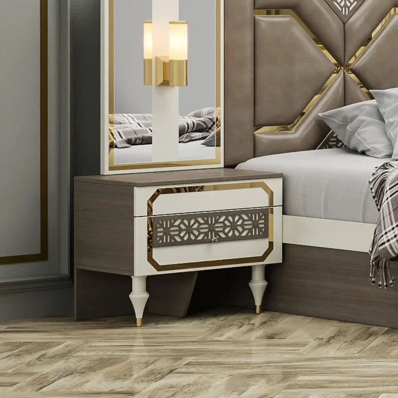 Commode moderne complétant l'ensemble chambre