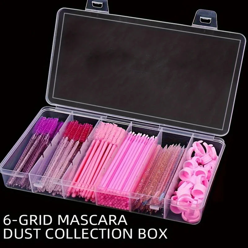 boîte rangement transparente moderne compartiments pinceaux maquillage bouteilles vernis ongles pratique anti poussière