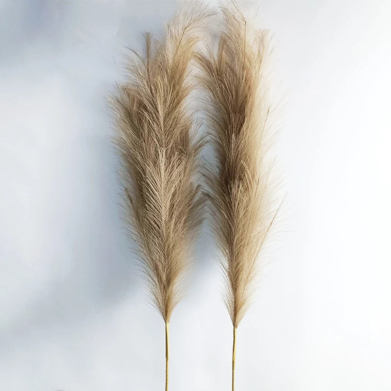 décoration mariage boho herbe pampas artificielle 100cm plumes séchées naturel rustique intérieur anniversaire