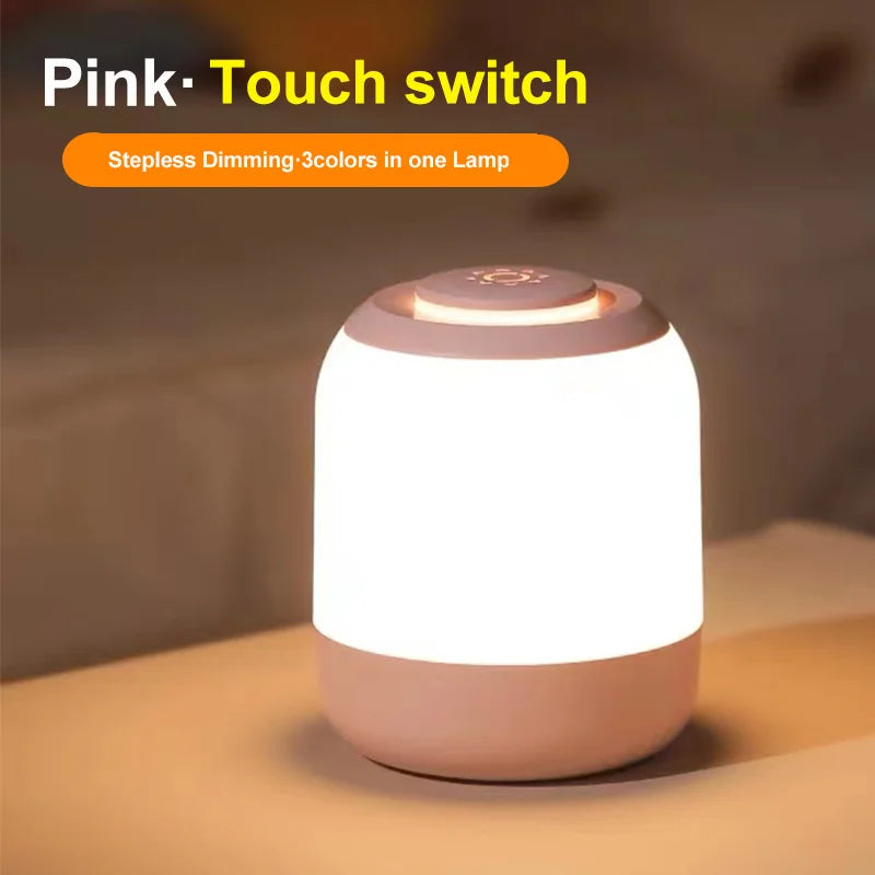 lampe table rechargeable usb led blanc gris tactile moderne sans fil urgence chambre bébé