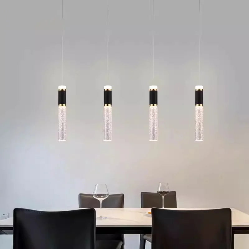 suspension lumineuse moderne élégante translucides noir doré blanc chambre salon étude lumière