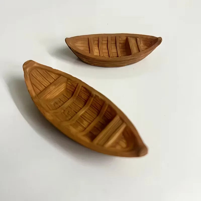 décoration maison rustique miniature bateaux résine figurines DIY jardin fée paysage moderne