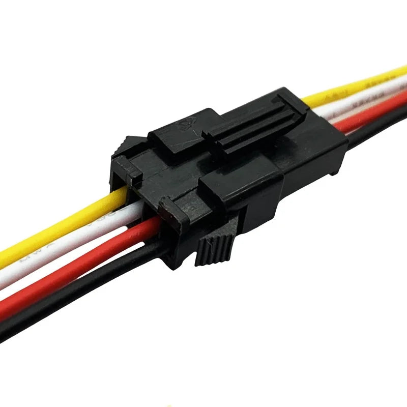 connecteurs led jst broches noir cables colorés 10 paires pragmatiques