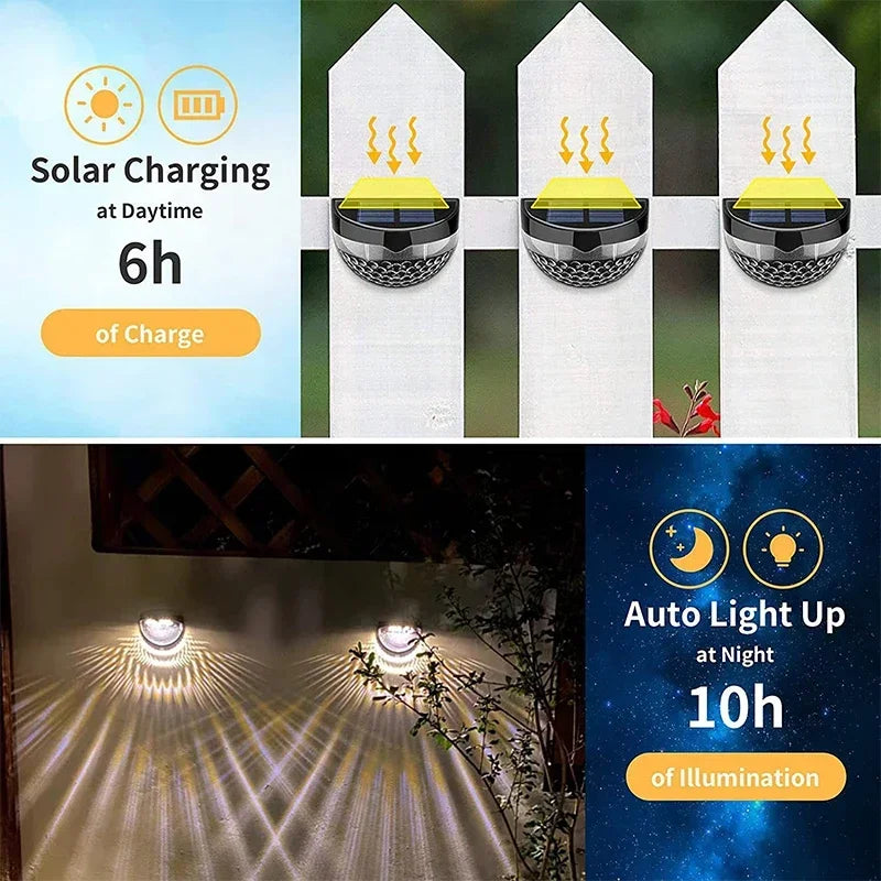 applique murale solaire moderne noir perforée adhésive led transparentextérieur balconurgence