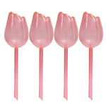 pique plantes tulipe plastique rose violet blanc translucide moderne adhésif kit arrosage