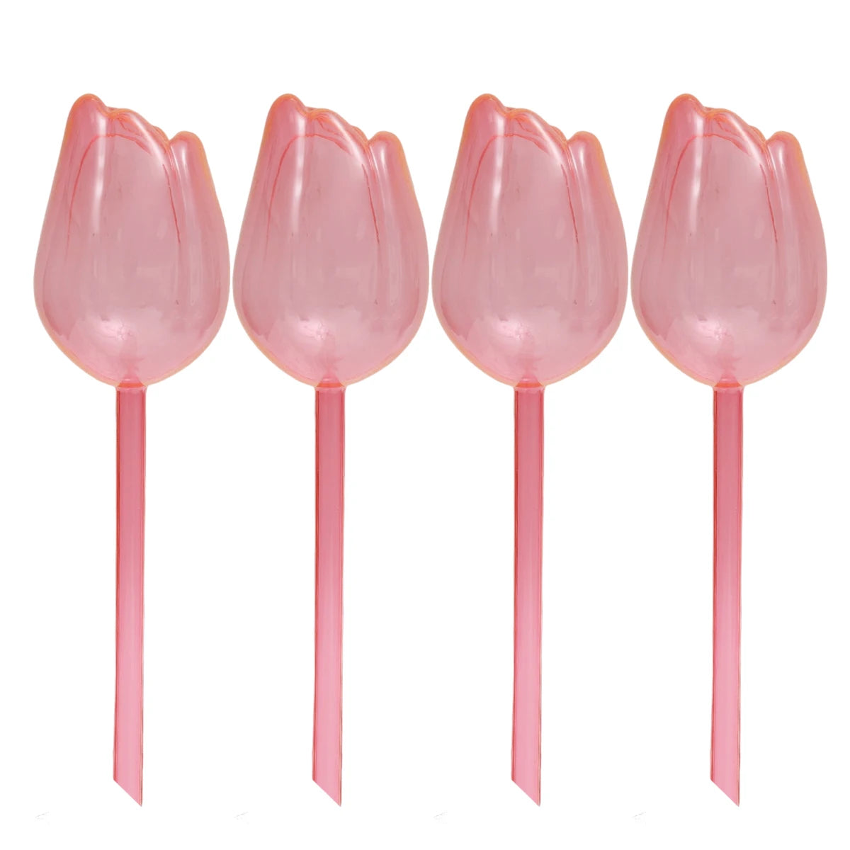 pique plantes tulipe plastique rose violet blanc translucide moderne adhésif kit arrosage