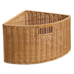 panier rangement tressé marron clair rustique poignées intégrées grande capacité organisation maison livres magazines