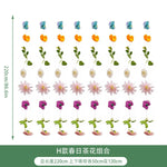 guirlande florale romantique fleurs artificielles rose orange rouge jaune verte mariage décoration intérieure suspension