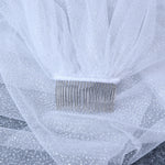 voile mariée blanc paillettes dorées classique bride prom wedding romantique original bohème trendy