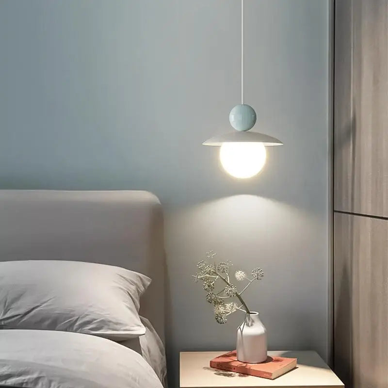Lampe de chambre créative en métal suspendue au plafond