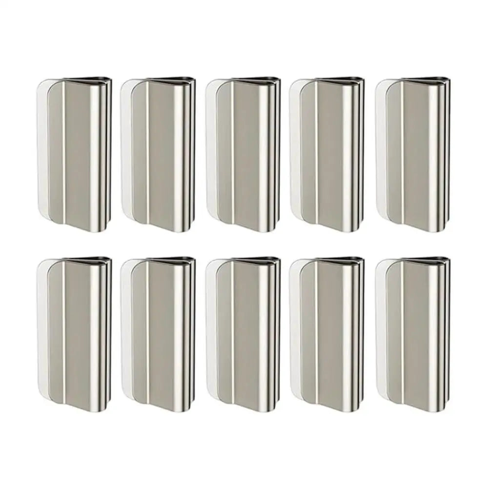 pinces rideau clips argente silver adhésif sans perçage moderne draperies chambre salon