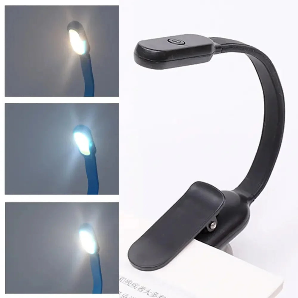 lampe lecture pliable led rechargeable usb clip noir rose bleu minimaliste