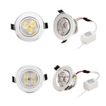 Spot LED argenté intensité variable 3W 4W 7W transformateur modernes clips