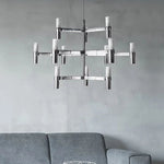 suspension lumineuse moderne or argent blanc 6l led câble réglable minimaliste chambre salon