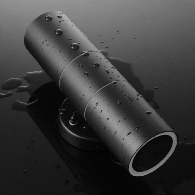 projecteur led mural extérieur noir argenté ip65 moderne surface monté verre trempé