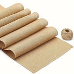 nappe table tissu texturé beige rustique saisonnalité noël halloween carnaval mariage rusticité farmhouse