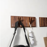 Porte-manteau mural design en bois portable avec crochets suspendus