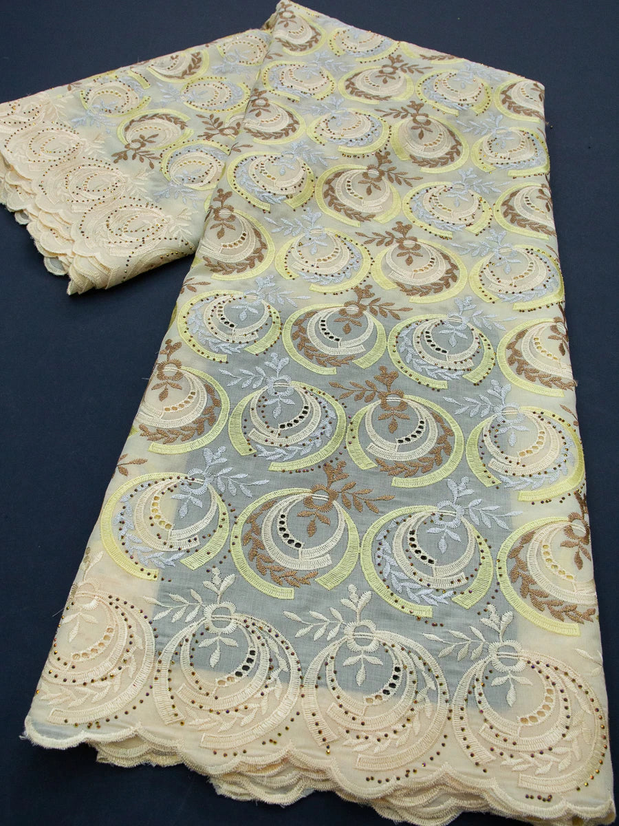 tissu polyester dentelle voile broderie fleurs élégant mariage soirée rose bleu violet beige
