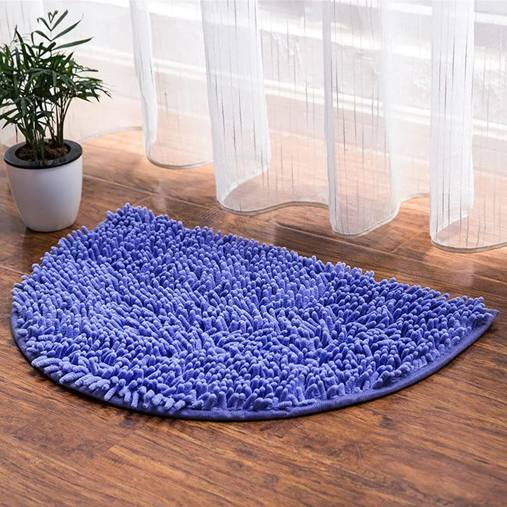 tapis bain chenille lilas rose rouge champagne violet foncé gris moderne absorbant 35x50cm