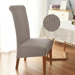 housse chaise mariage tissu carreaux beige moderne adhésif XL salon restaurant
