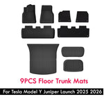 tapis sol coffre clips non slip tpe double couche rayures horizontales noir moderne tesla
