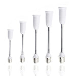 adaptateur ampoule E27 blanc flexible moderne 65mm 95mm 120mm adhésif métal certifié