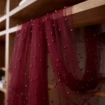 ruban decoratif blanc rose clair valentin noel mariage translucent polyester
