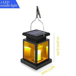 lanterne solaire moderne noire transparente 30 led extérieure ip65