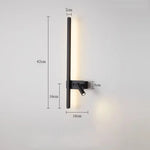lampe murale moderne appliques led noir blanc minimaliste fixée mur chambre salon entrée