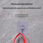 crochets muraux adhésifs transparents noirs modernes cuisine salle bain porte clés serviettes