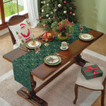 changement chemin table noël arbres étoiles dorées vert festif décoration maison festive opalescent longueur
