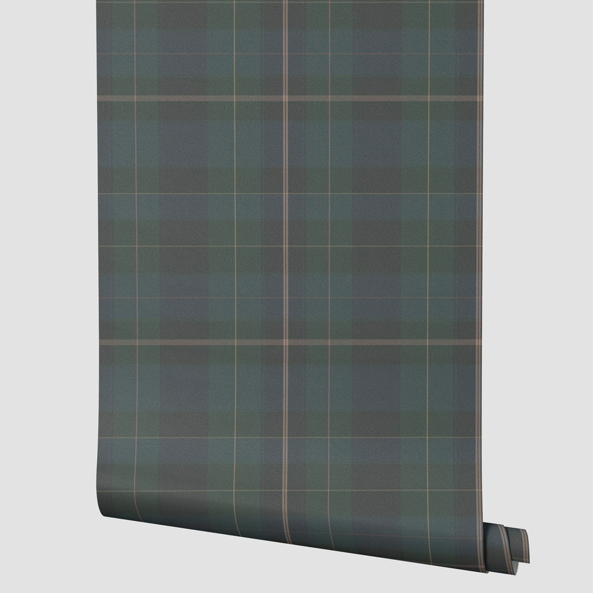 papier peint autocollant tartan écossais bleu marron classique résistant humidité moisissure sans formaldéhyde