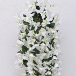 guirlande artificielle fleurs violet rouge blanc moderne intérieur décoration maison anniversaire fête