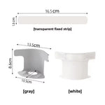 supports drap adhésifs invisibles anti dérapants moderne pièces gris blanc fixations chambre coucher