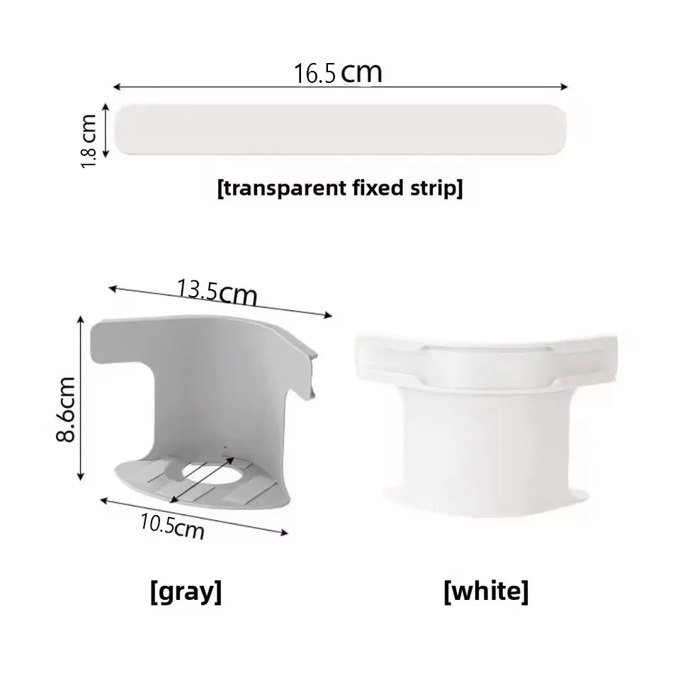 supports drap adhésifs invisibles anti dérapants moderne pièces gris blanc fixations chambre coucher