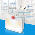 lampe nuit sans fil blanc moderne capteur mouvement adhésif interrupteur mural led chambre enfants
