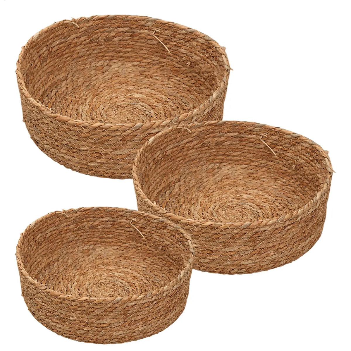 paniers tressés rotin naturel rangement fruits cosmétiques rustique maison artisanal multifonctionnels