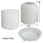 boîtes bijoux silicone blanc rayures verticales modernes couvercles
