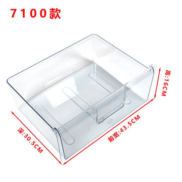 tiroir réfrigérateur transparent moderne pratique taille 24.5cm 19.5cm 37.5cm