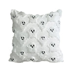 coussin carré orange citrouille automne décoration halloween zip invisible garnissage blanc polyester cotton