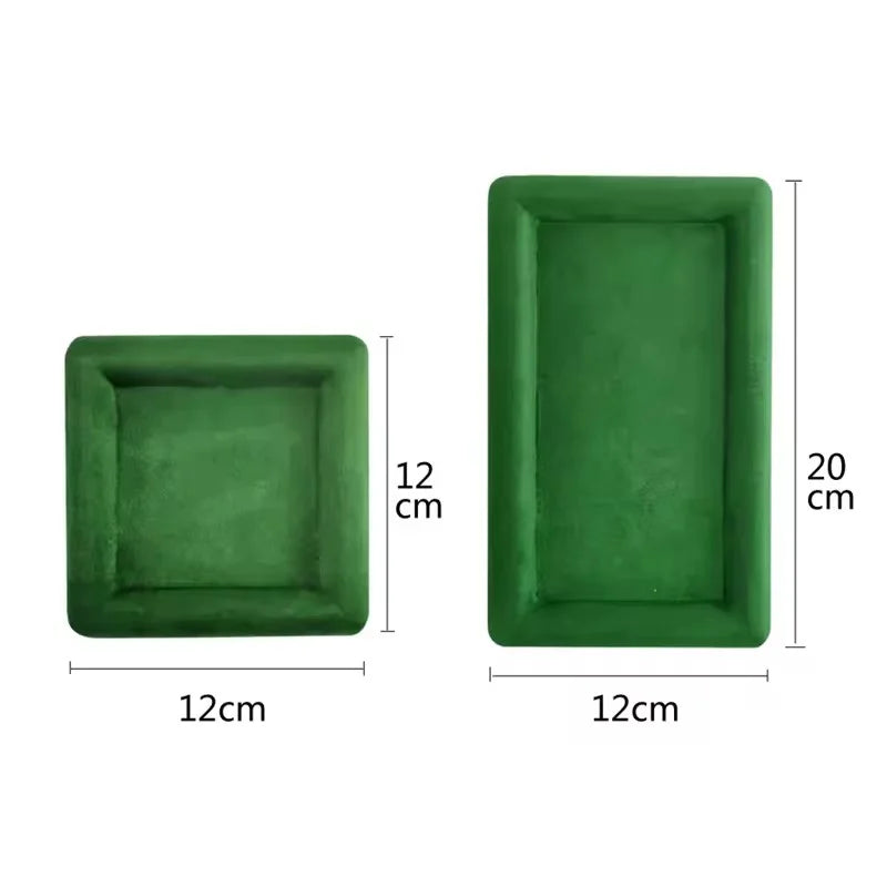 plateau bijoux velours moderne vert beige rose gris noir exposé domicile