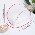 filet anti moustiques moderne blanc bleu pliable adultes usage extérieur intérieur transparent motif géométrique